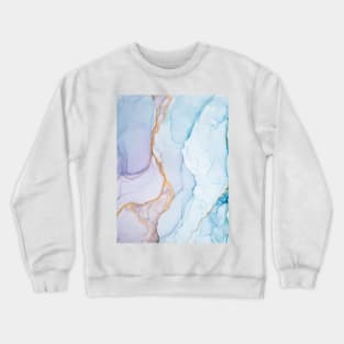 Abstract painting colorful liquid alcohol ink. Abstract artwork made with translucent ink colors. Crewneck Sweatshirt